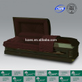 LUXES MDF Veneer Casket American Style Exquisite Carved Caskets For Funeral